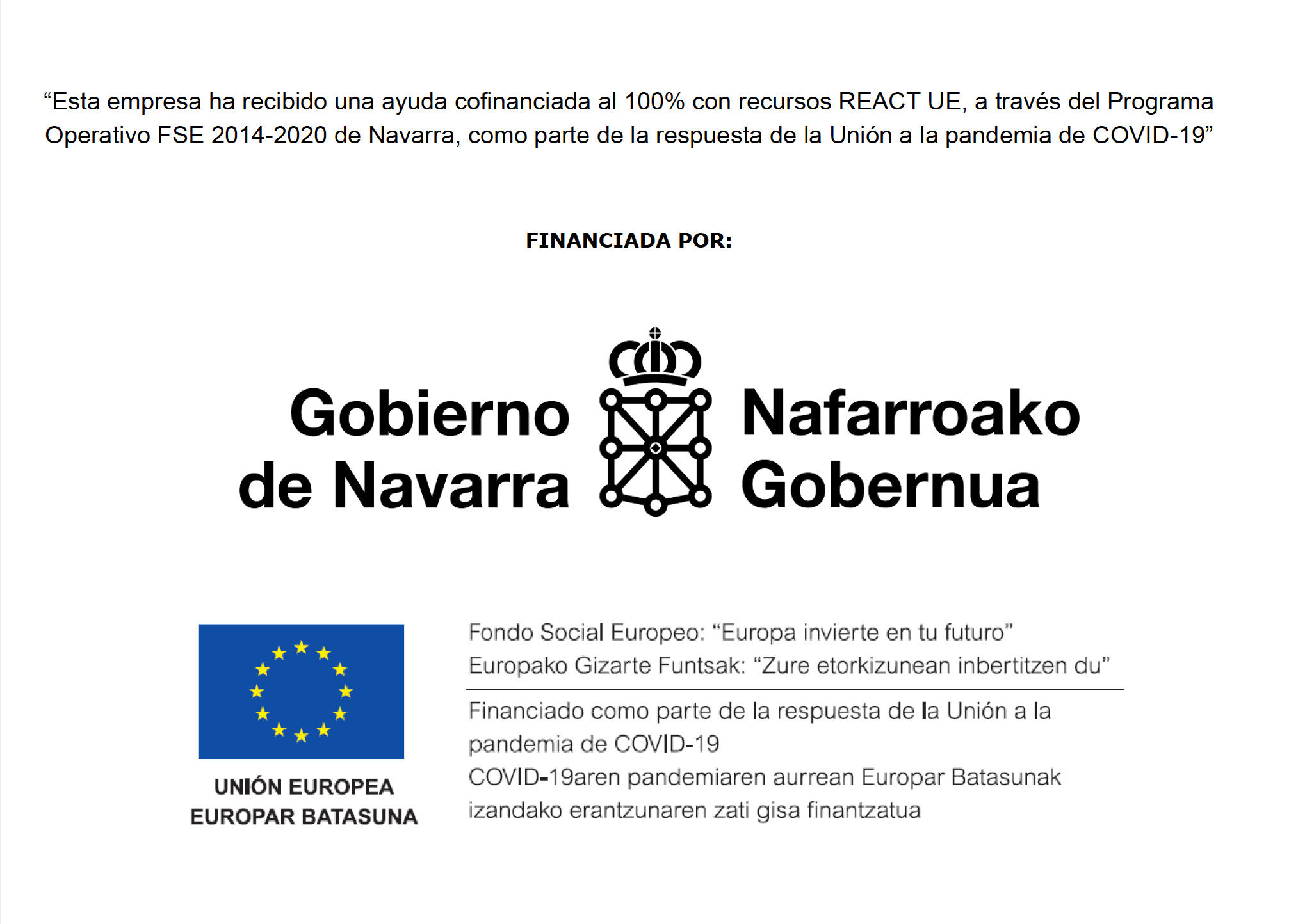 Subvención Fondo Europeo